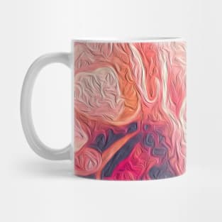 Pink Peony Flowers Light Mug